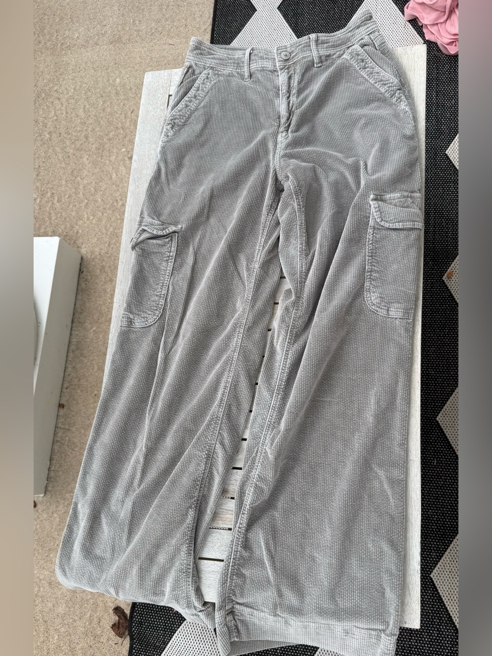 American Eagle  Women's Green Corduroy Cargo Pants